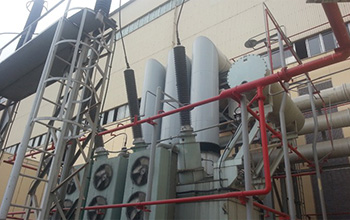 Huaneng fuzhou power plant 220 kv transformer casing running photos